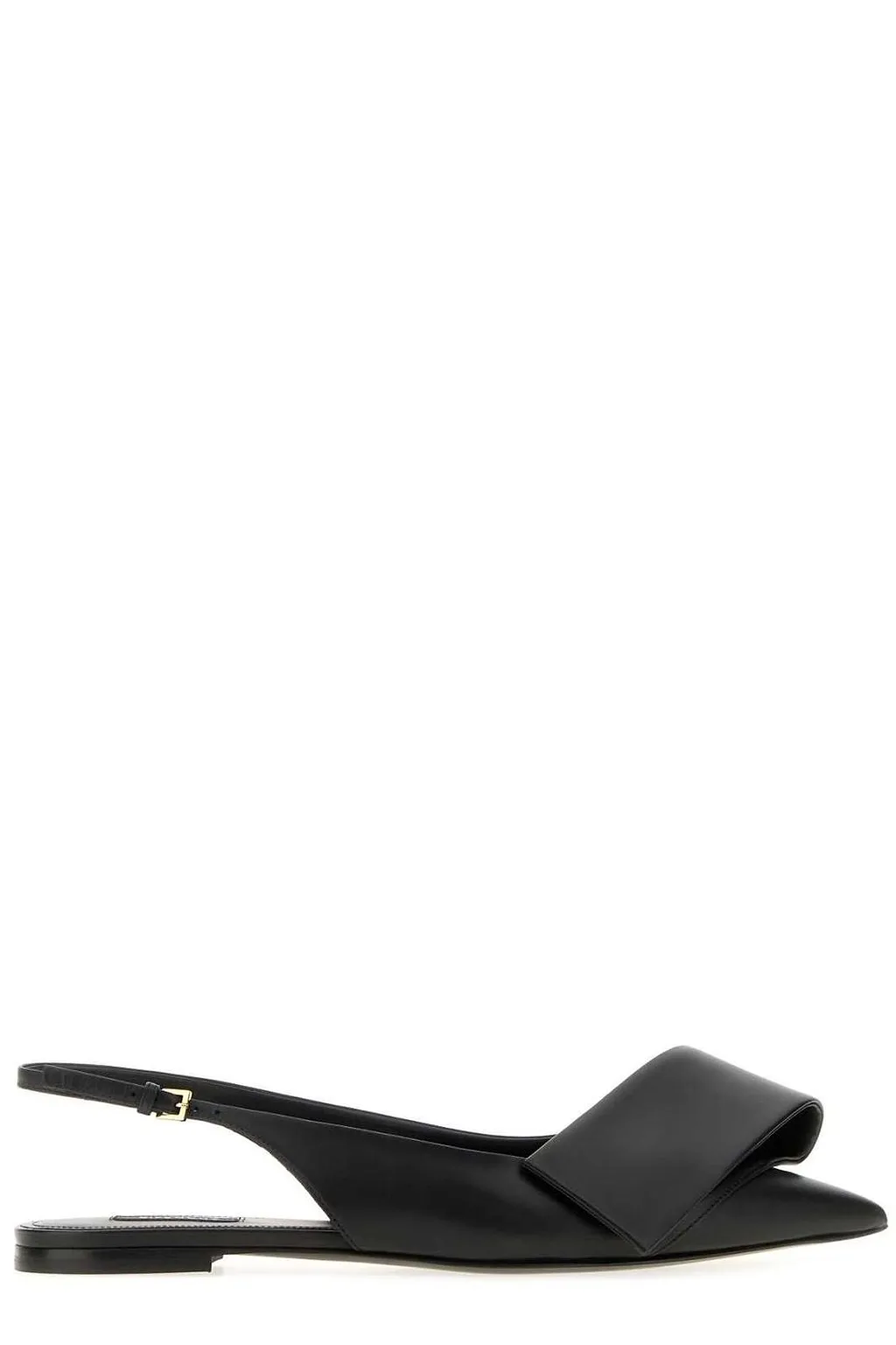 Twisted Ribbon Slingback Flat Shoes
