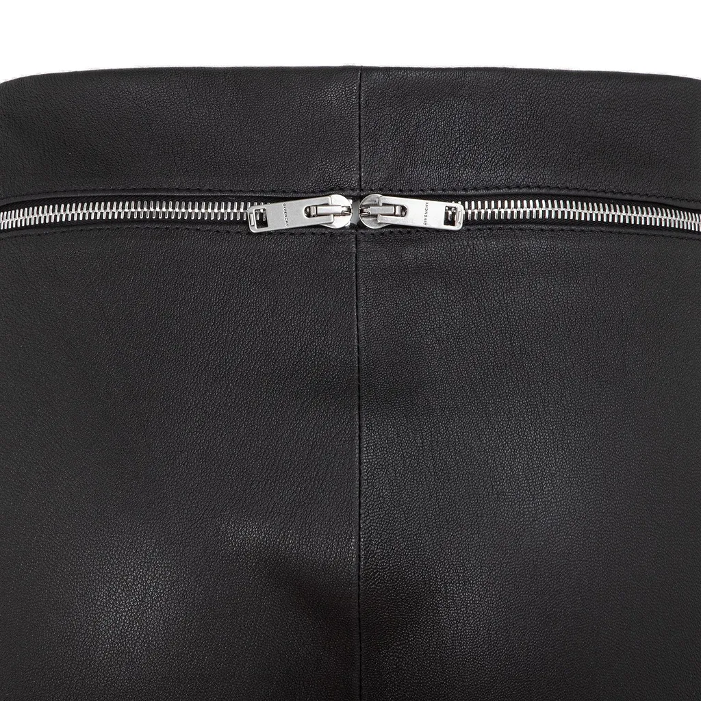 Zip Detailed Leather Pants