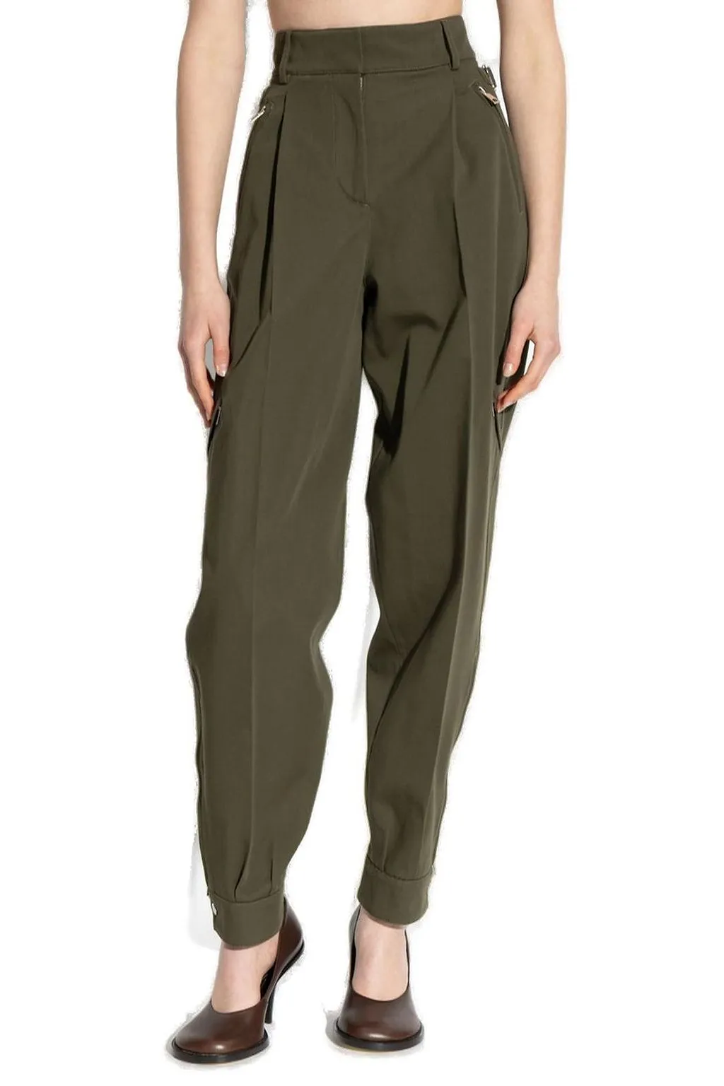 Givenchy Zip-Detailed Pleated Trousers