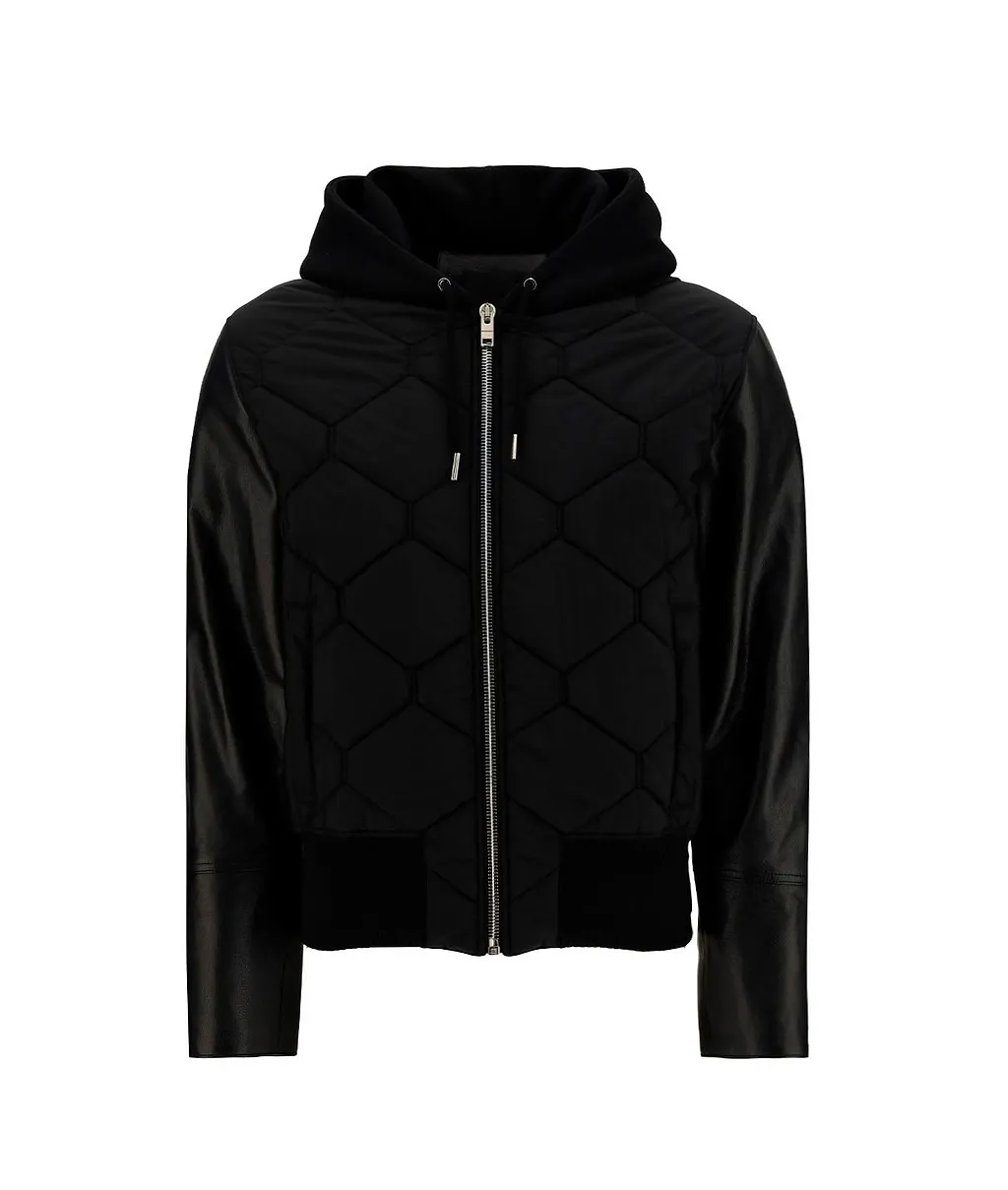 Zip-Up Drawstring Sweatshirt