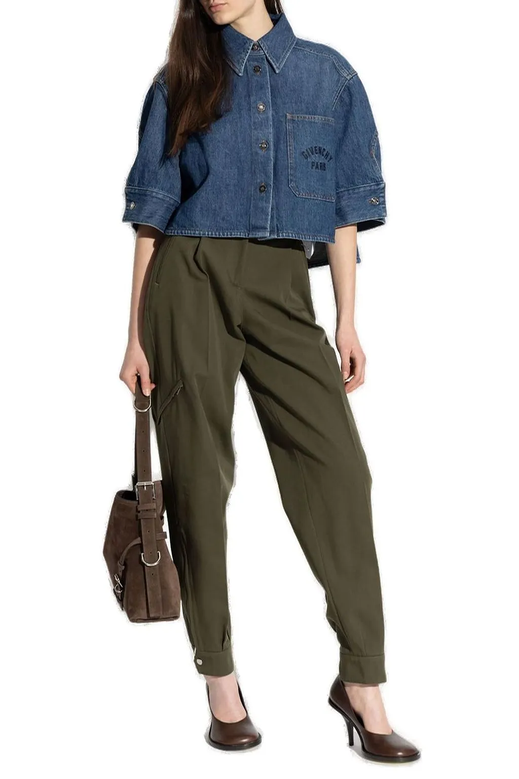 Givenchy Zip-Detailed Pleated Trousers