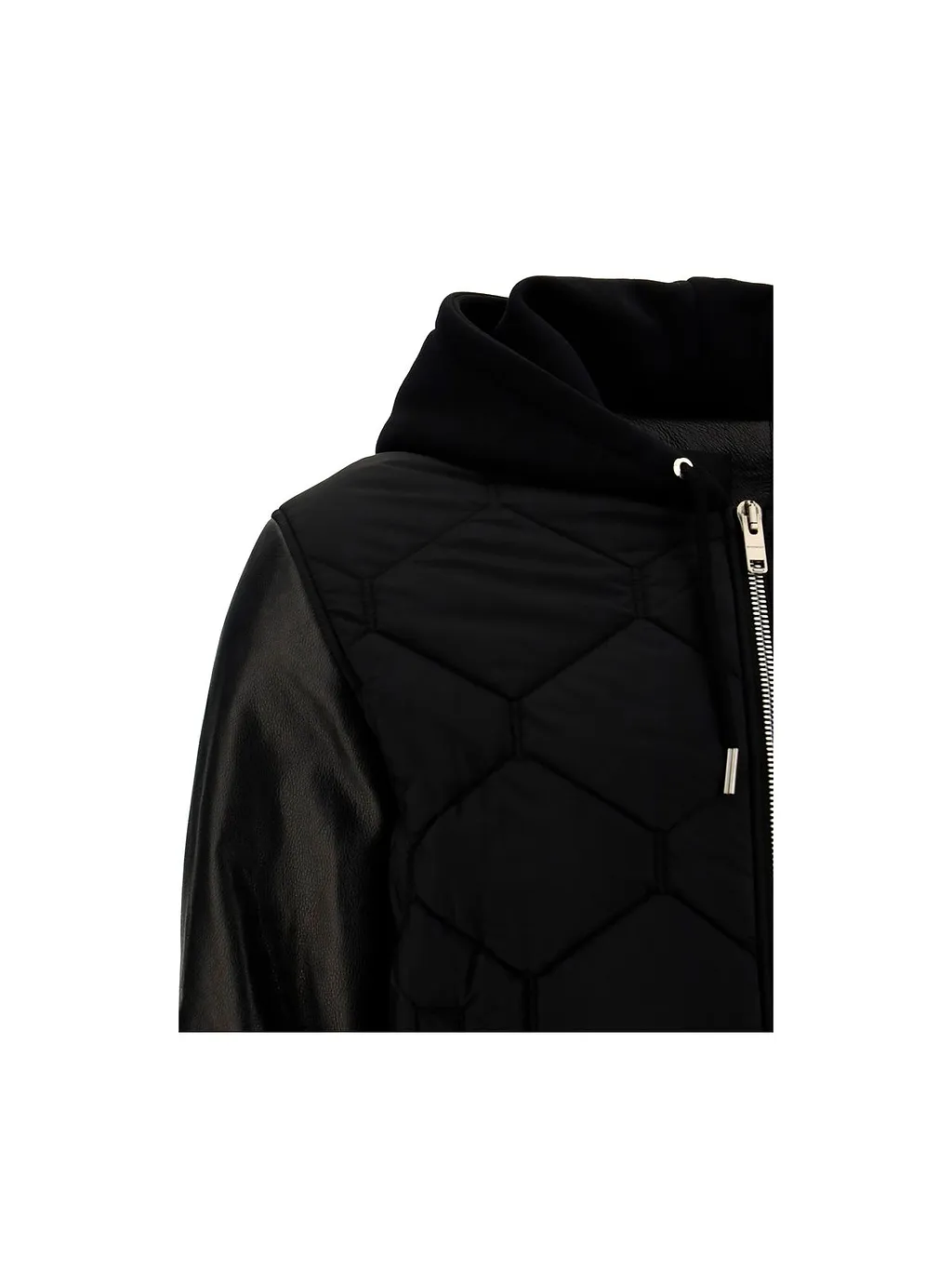 Zip-Up Drawstring Sweatshirt