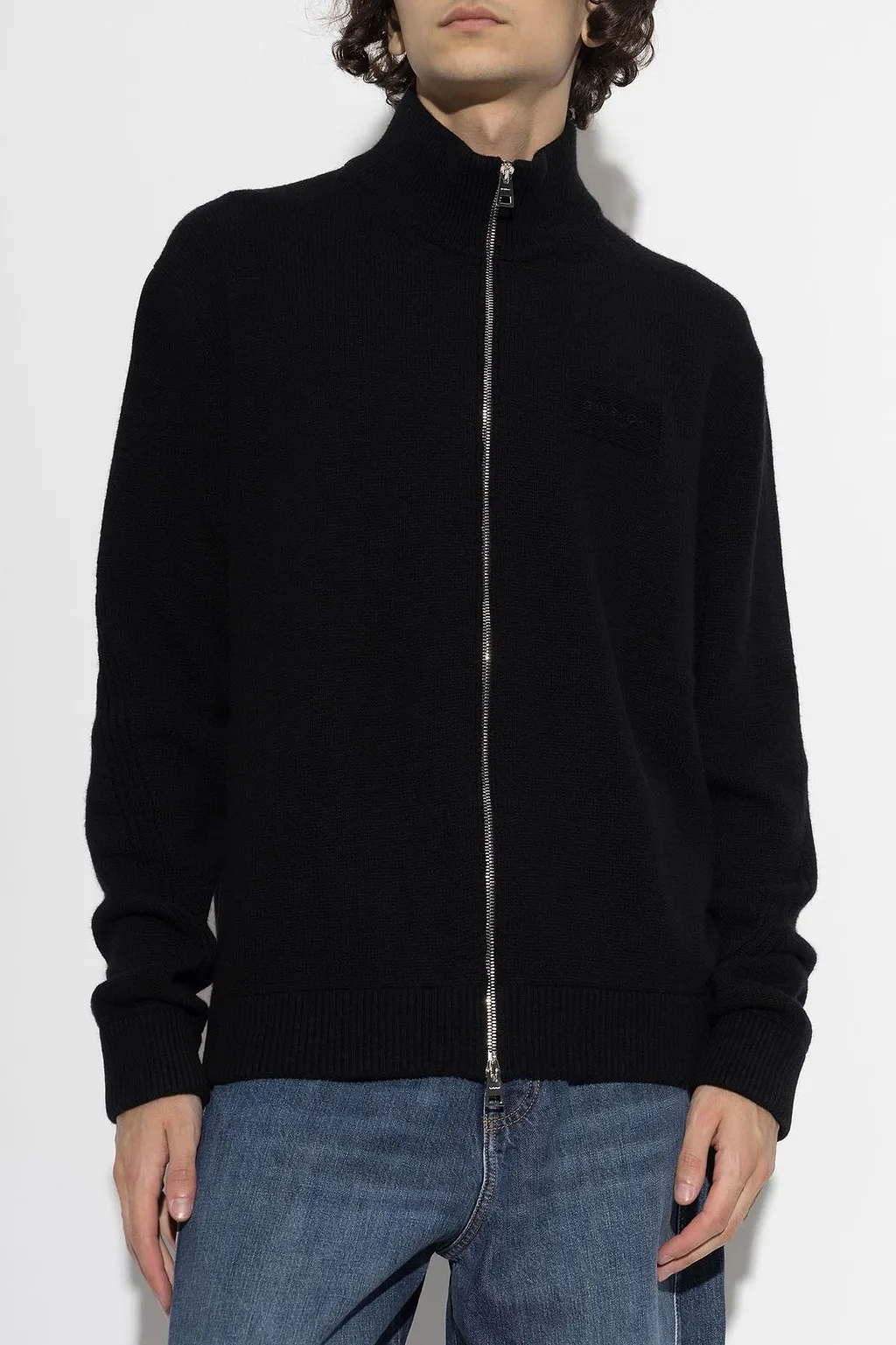 Givenchy Zip-Up Logo Cardigan