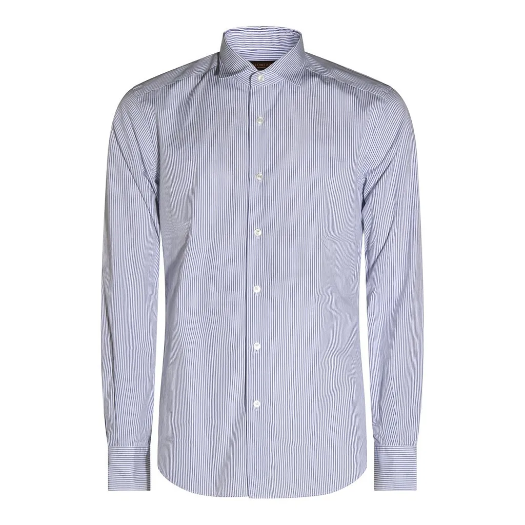 Glanshirt Long-Sleeved Striped Shirt