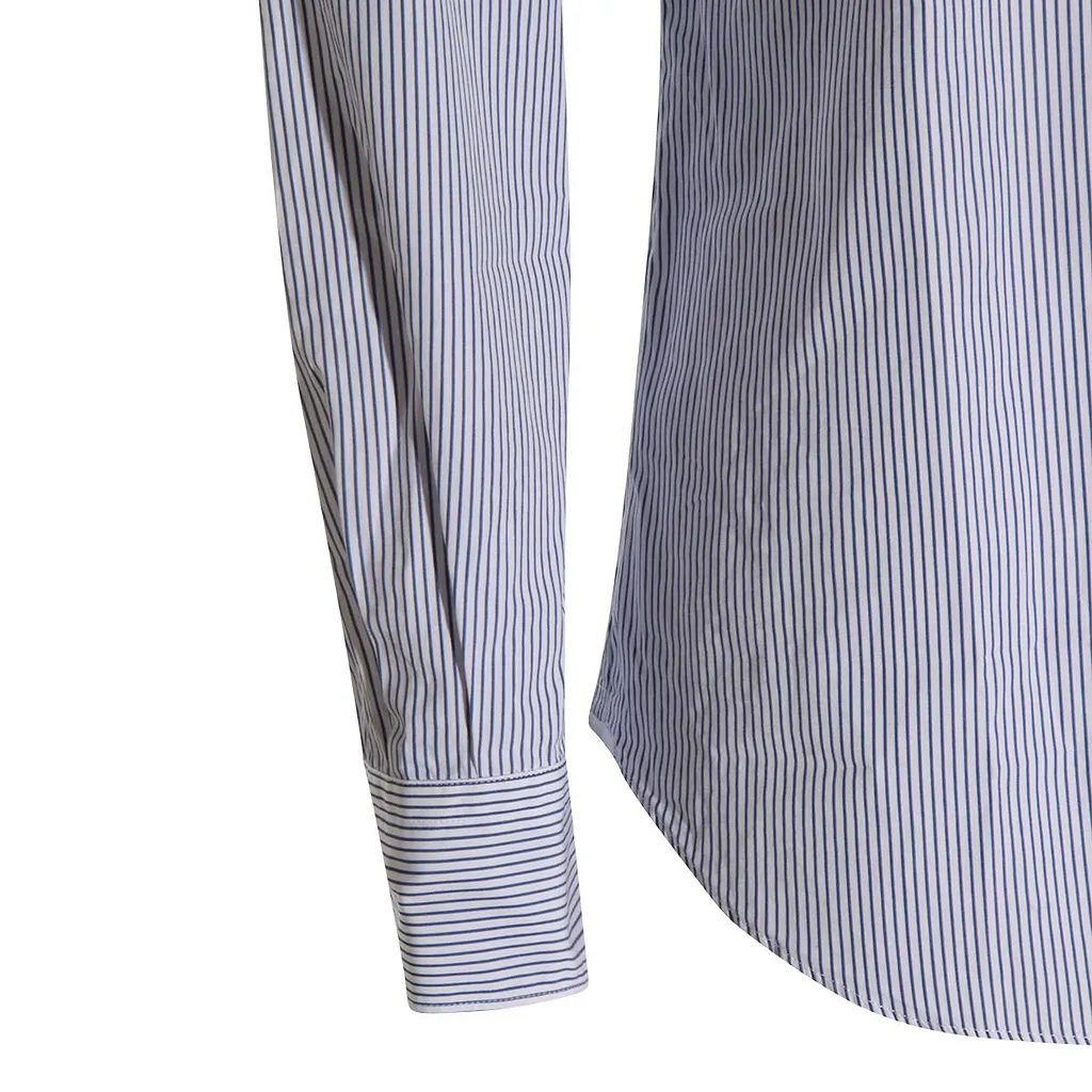 Glanshirt Long-Sleeved Striped Shirt
