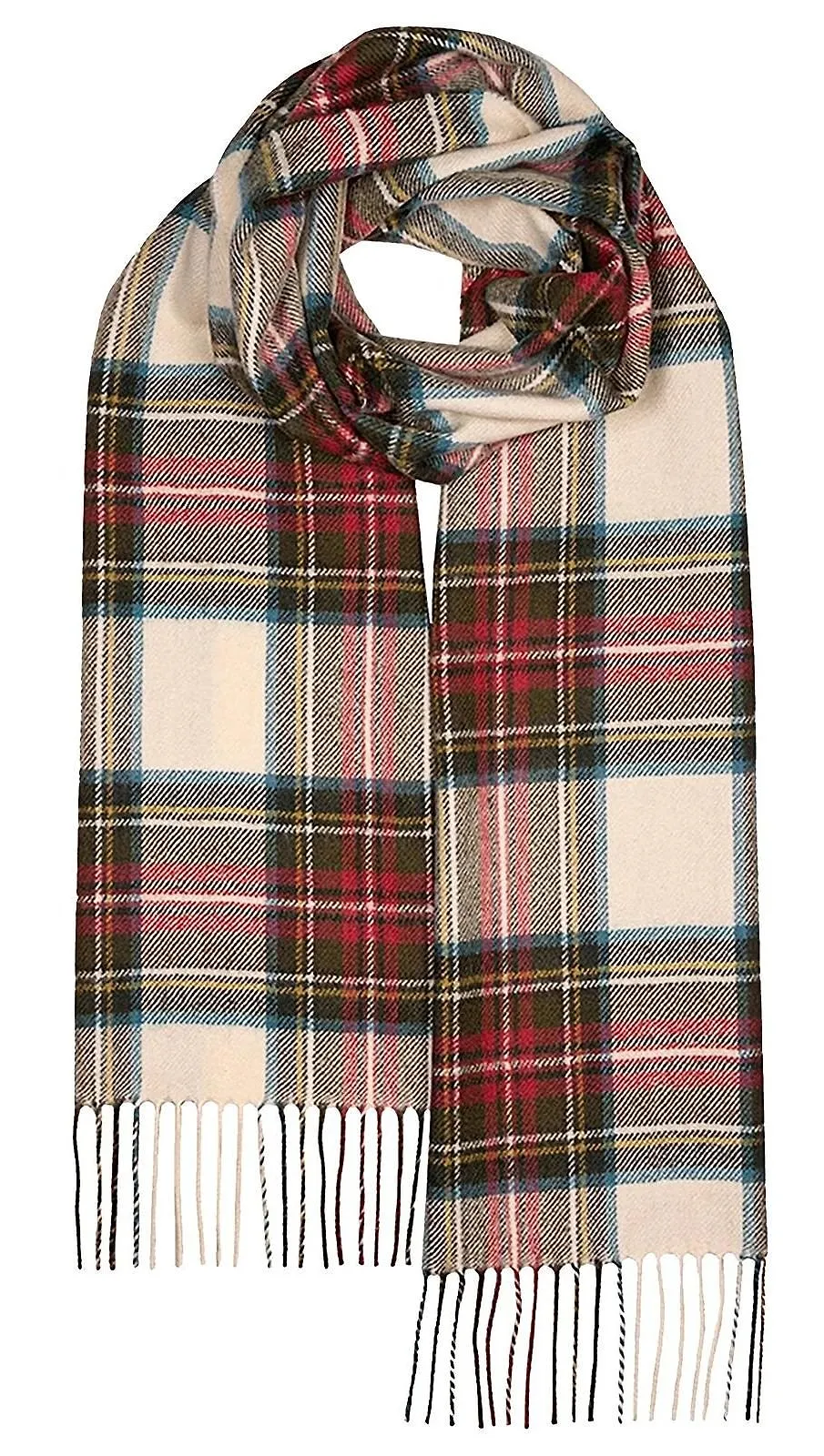 Gloverall Oversized Checked Fringed Edge Scarf