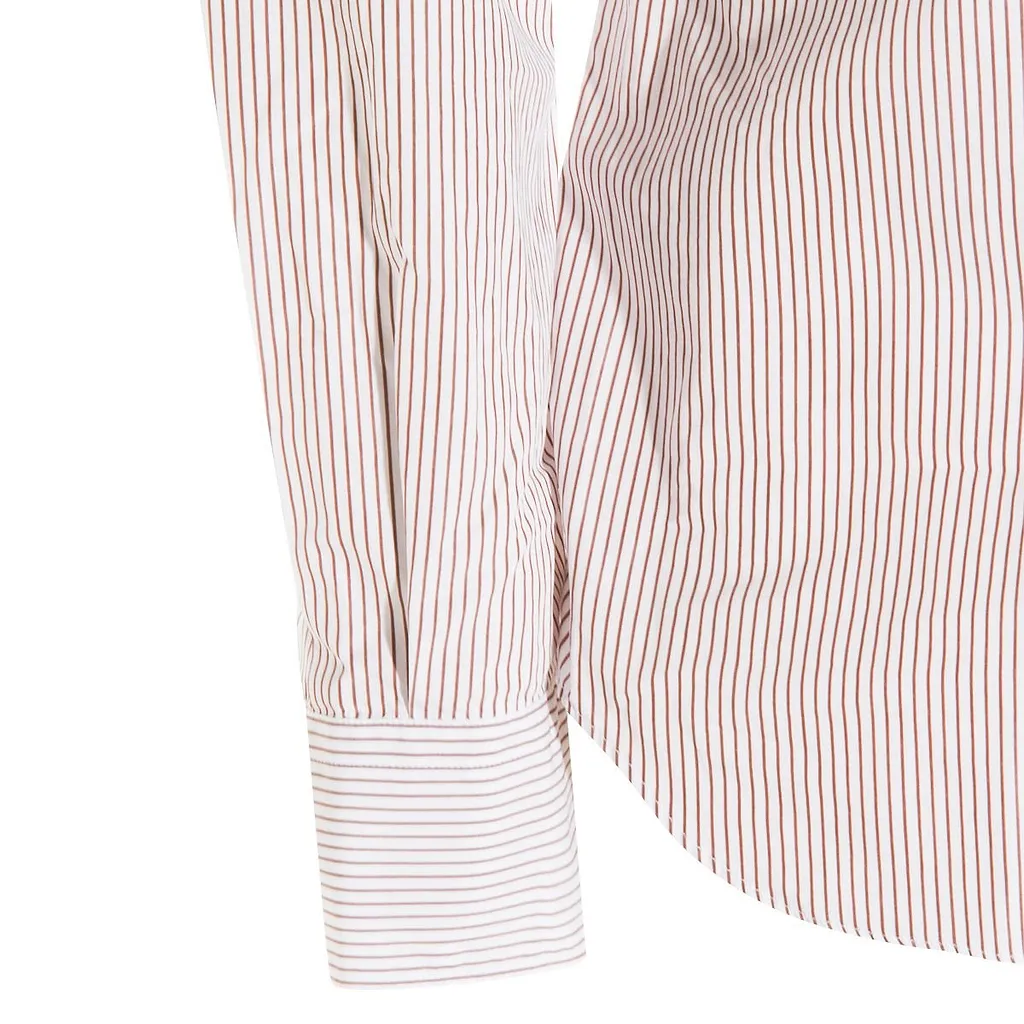 Glanshirt Long-Sleeved Striped Shirt