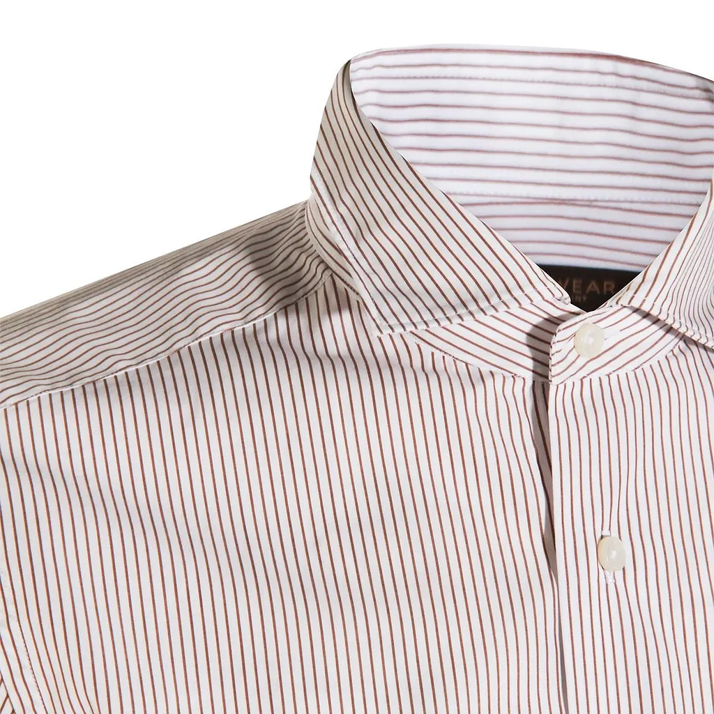 Glanshirt Long-Sleeved Striped Shirt