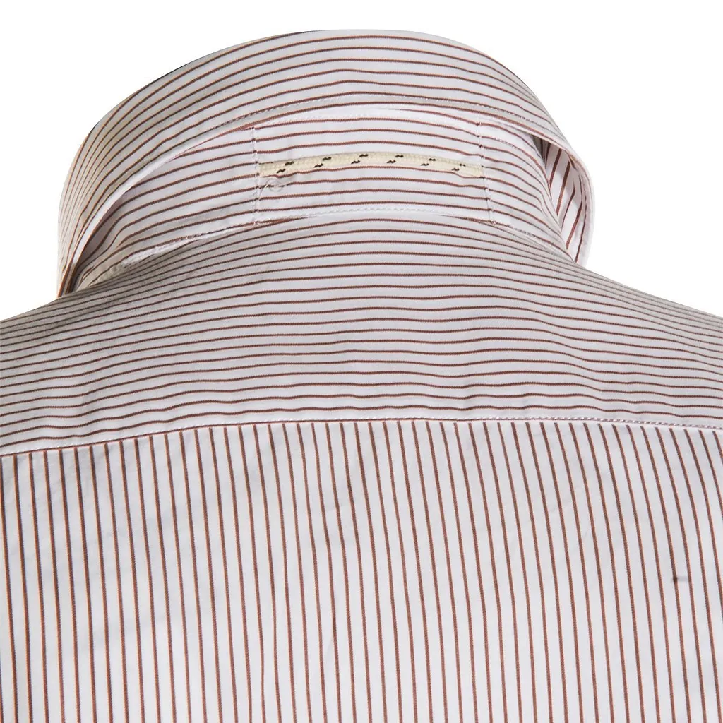 Glanshirt Long-Sleeved Striped Shirt