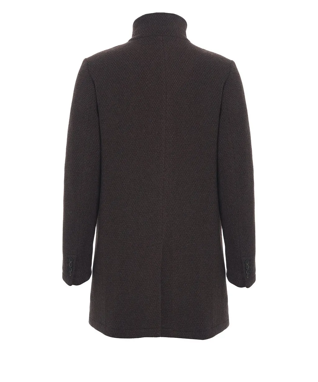 Gms75 Single Breasted Long Sleeved Coat