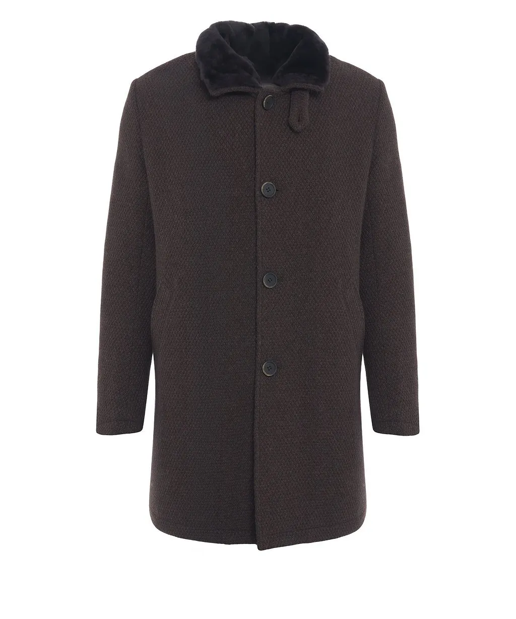 Gms75 Single Breasted Long Sleeved Coat