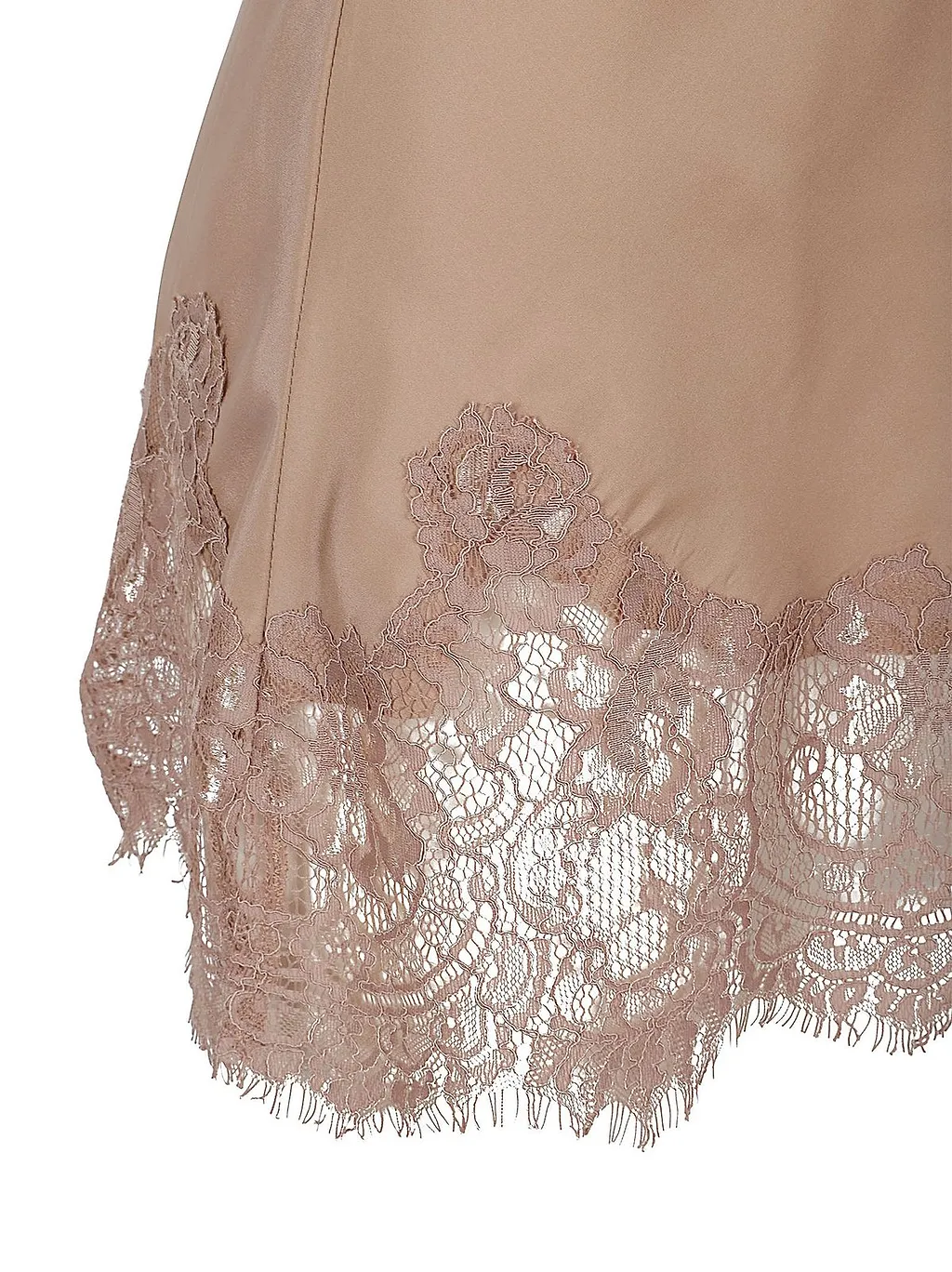 Gold Hawk Lace-Trim Silk Camisole