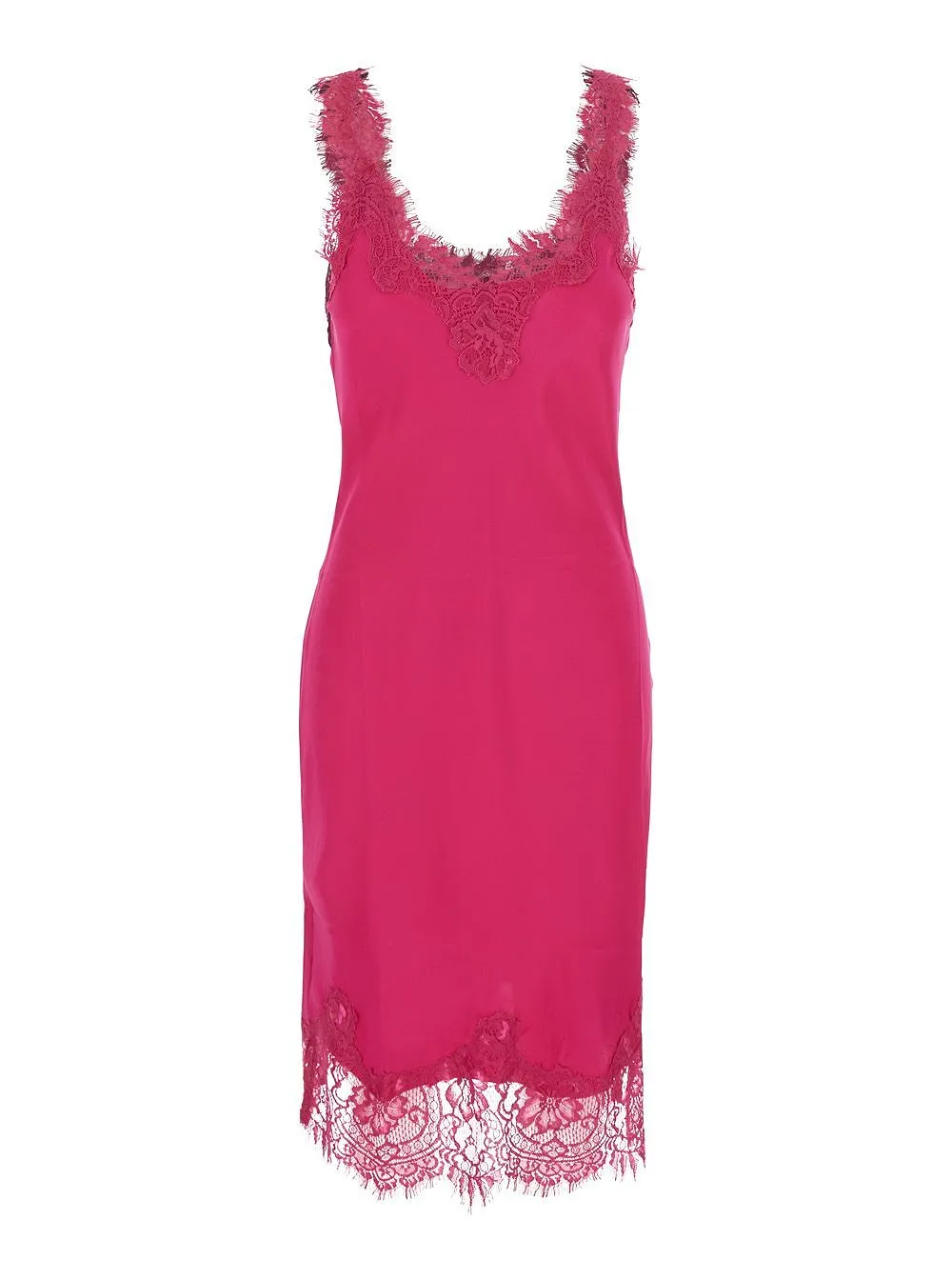 Gold Hawk Megan Lace-Trim Slip Dress