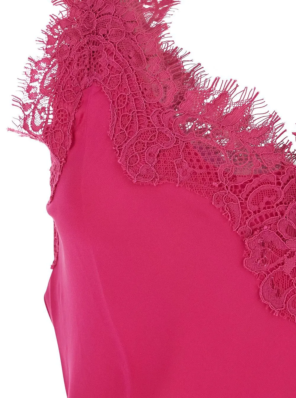 Gold Hawk Megan Lace-Trim Slip Dress