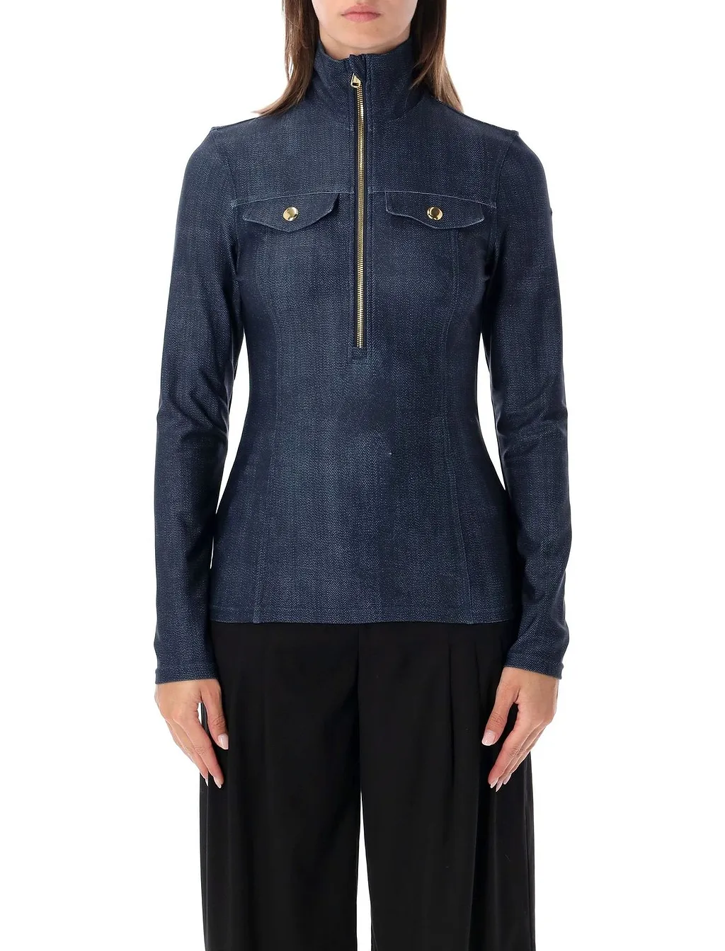 Yunnai Zip Front Top