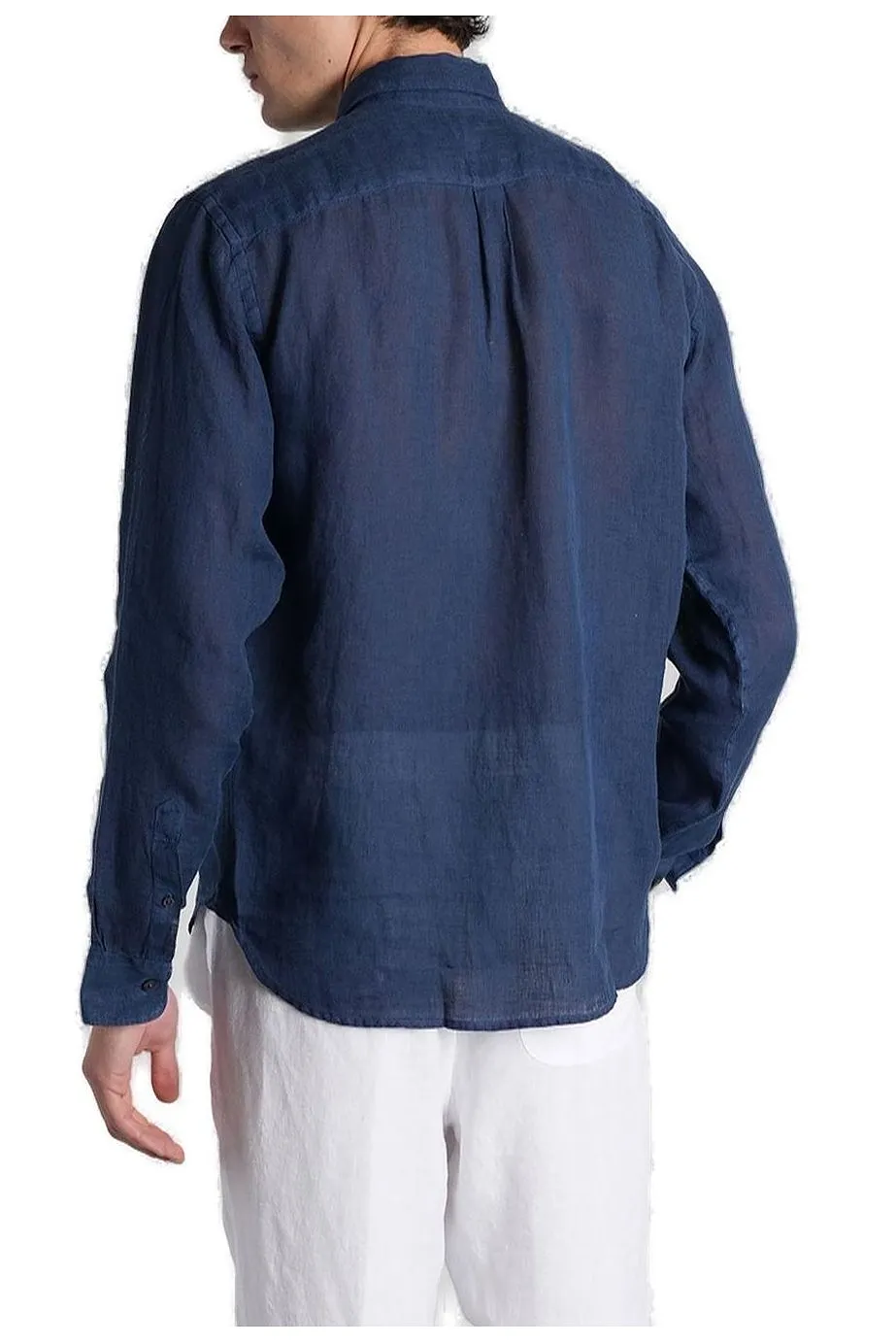 120% Lino Long Sleeved Buttoned Shirt
