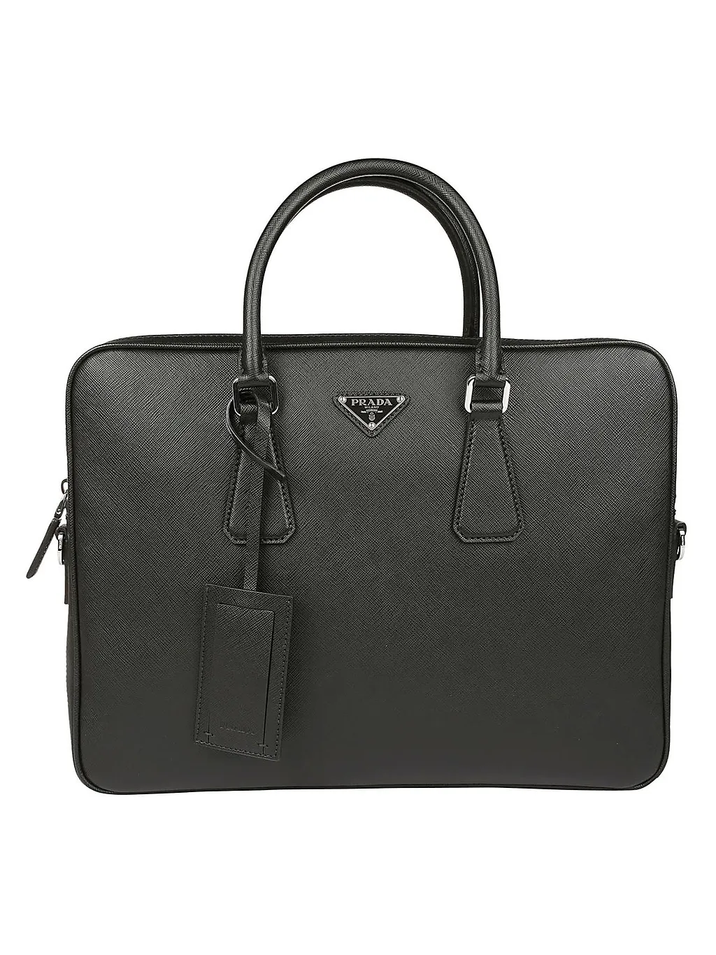 Prada Triangle Logo Briefcase