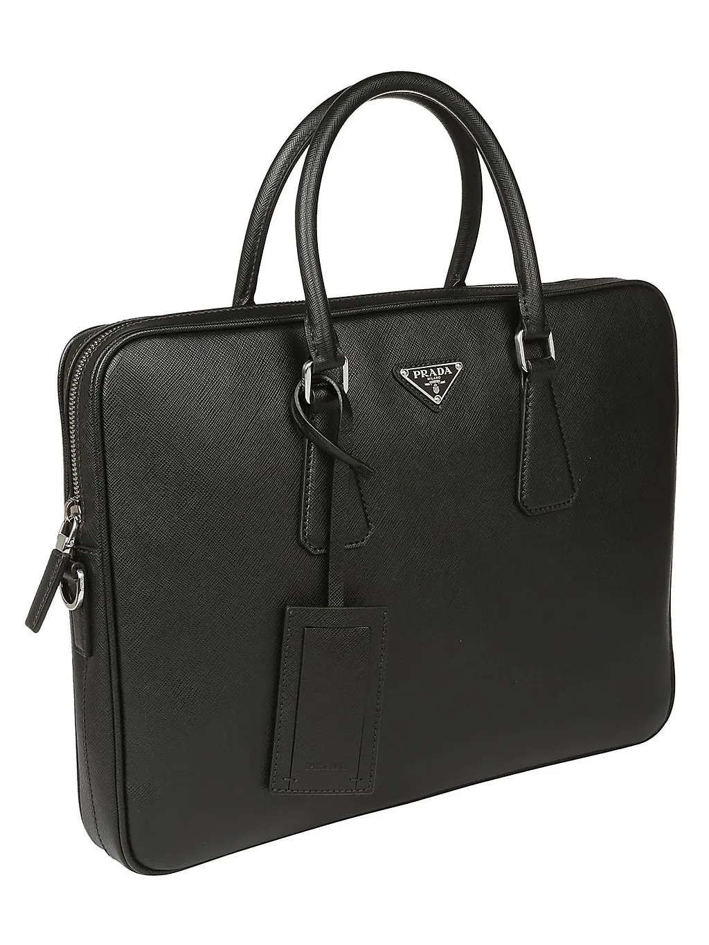 Prada Triangle Logo Briefcase