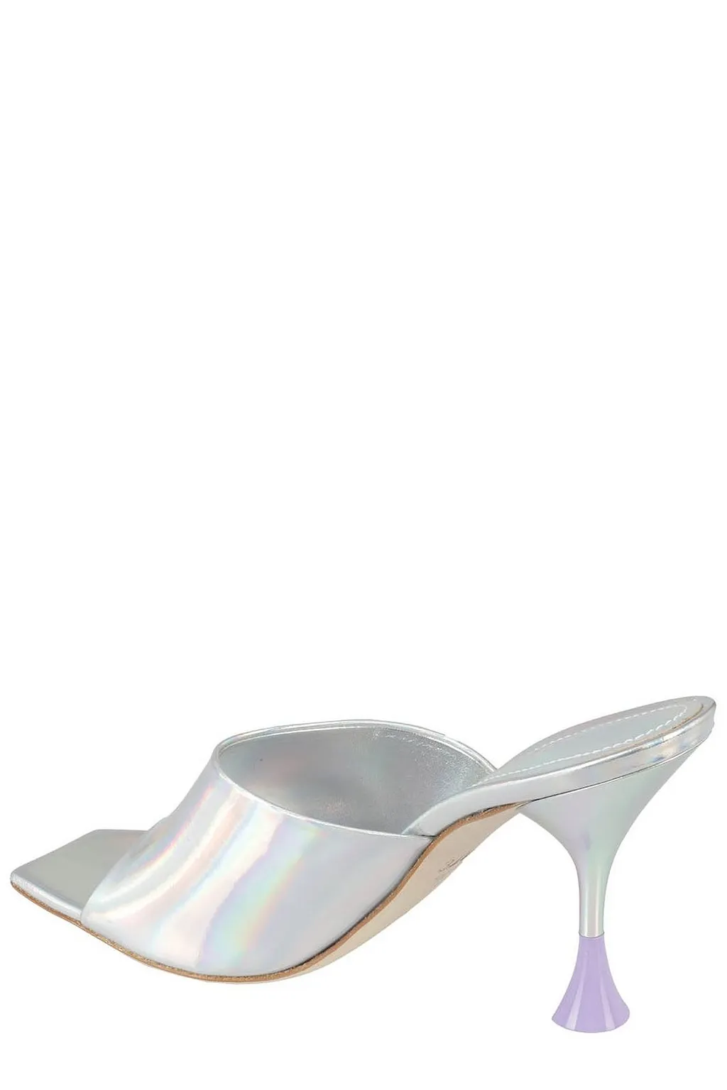 3Juin Holographic Effect Slip-On Mules