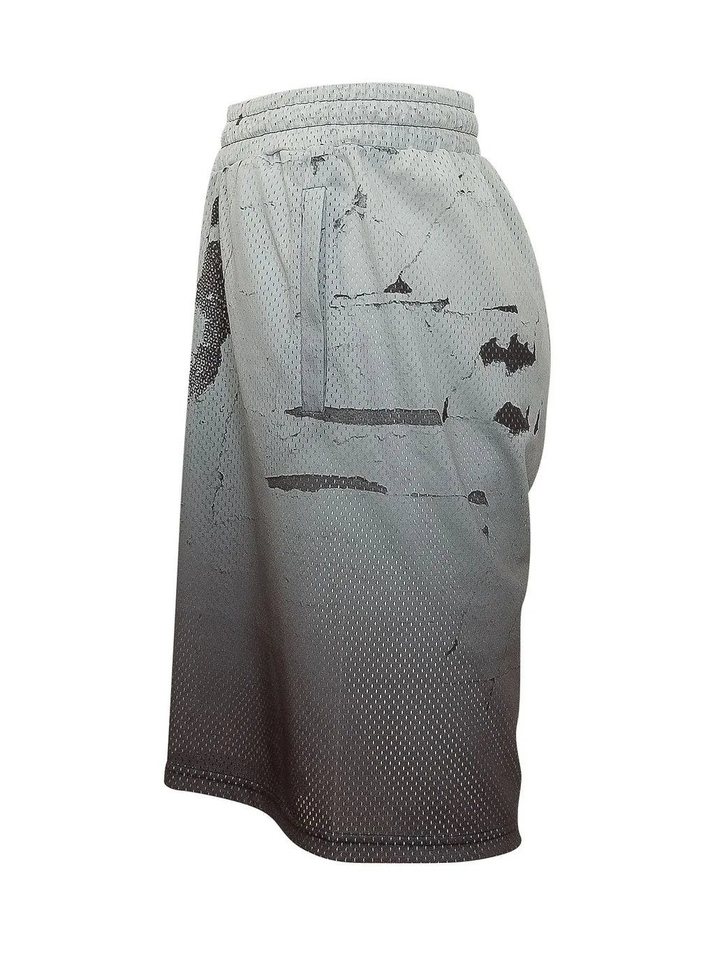 Gradient Print Perforated Shorts