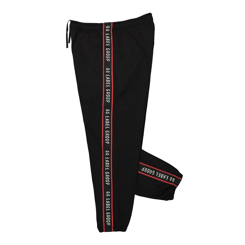 44 Label Group Logo-Stripes Elasticated Waistband Track Pants