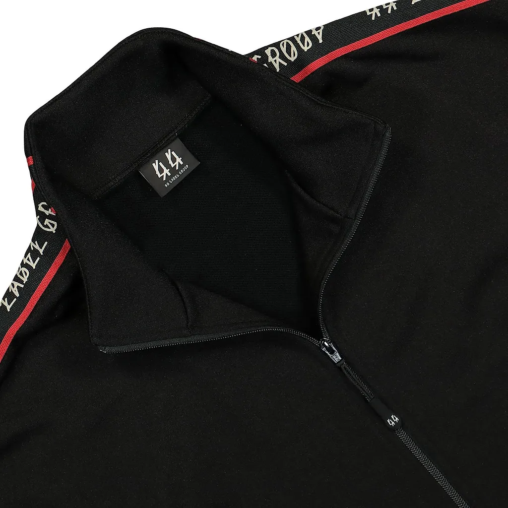 44 Label Group Logo-Tape Zipped Bomber Jacket