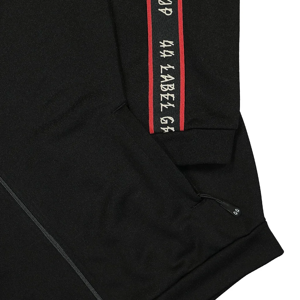 44 Label Group Logo-Tape Zipped Bomber Jacket