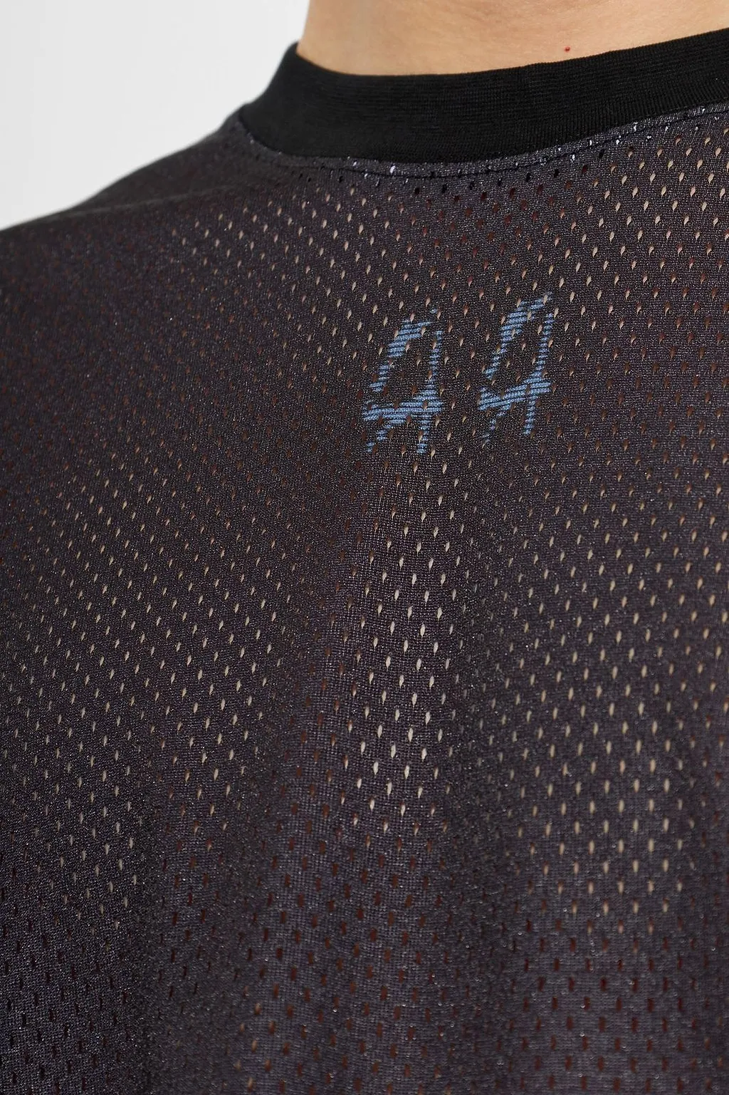 44 Label Group Mesh Logo Long Sleeve T-Shirt