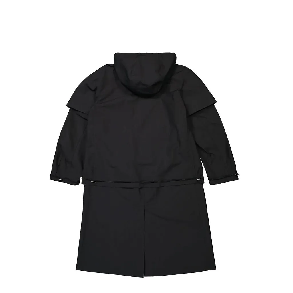 44 Label Group Single-Breasted Layered Trench Coat
