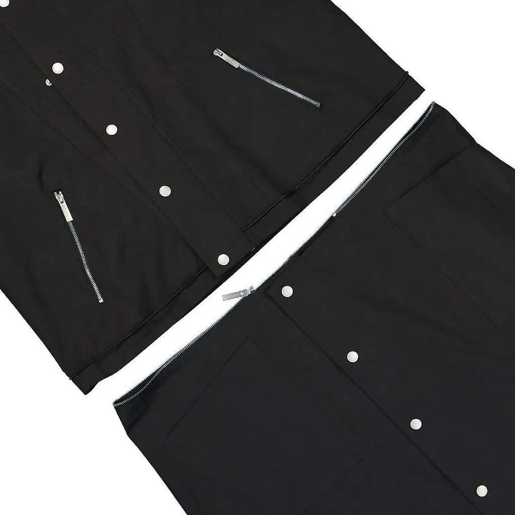 44 Label Group Single-Breasted Layered Trench Coat
