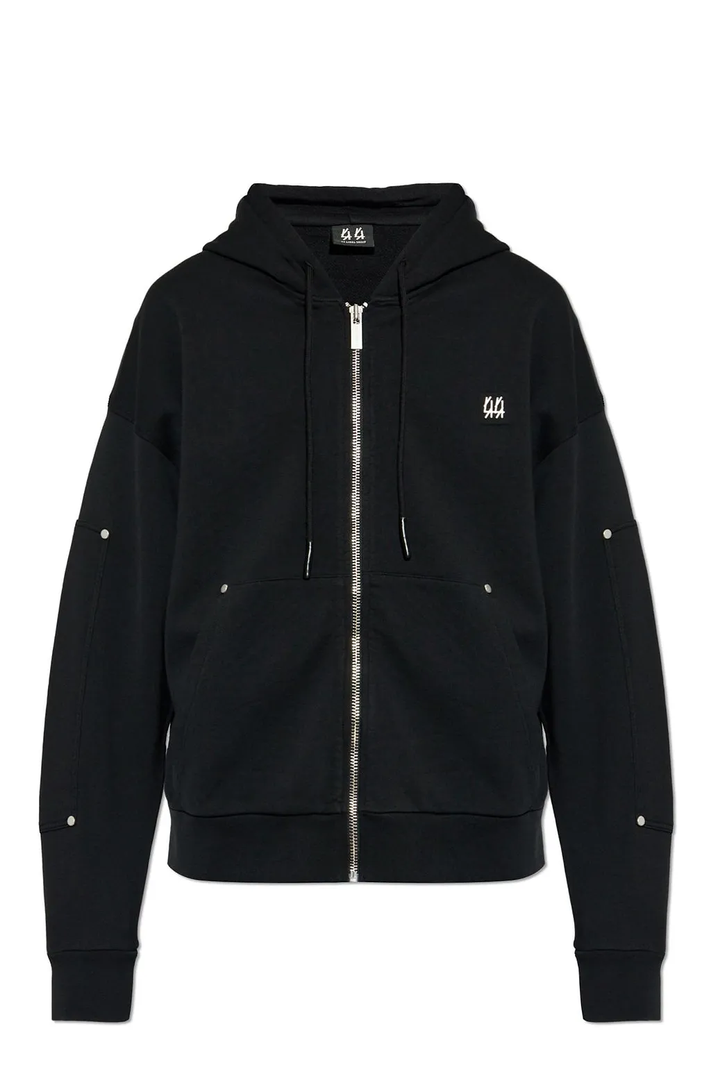 44 Label Group Studded Zip-Up Hoodie