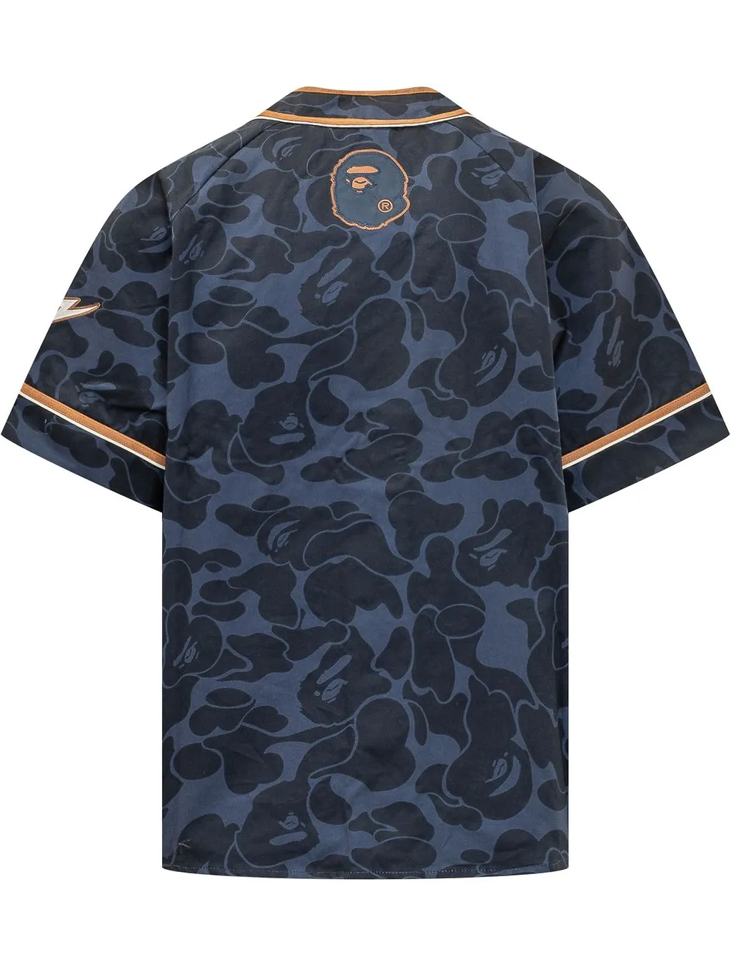 A Bathing Ape® Solid Camo Baseball Shirt
