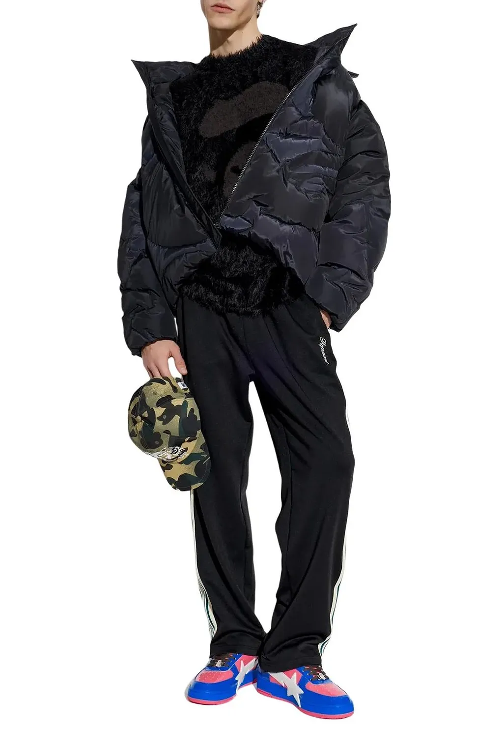 A Bathing Ape® Star Panel Logo Sneakers
