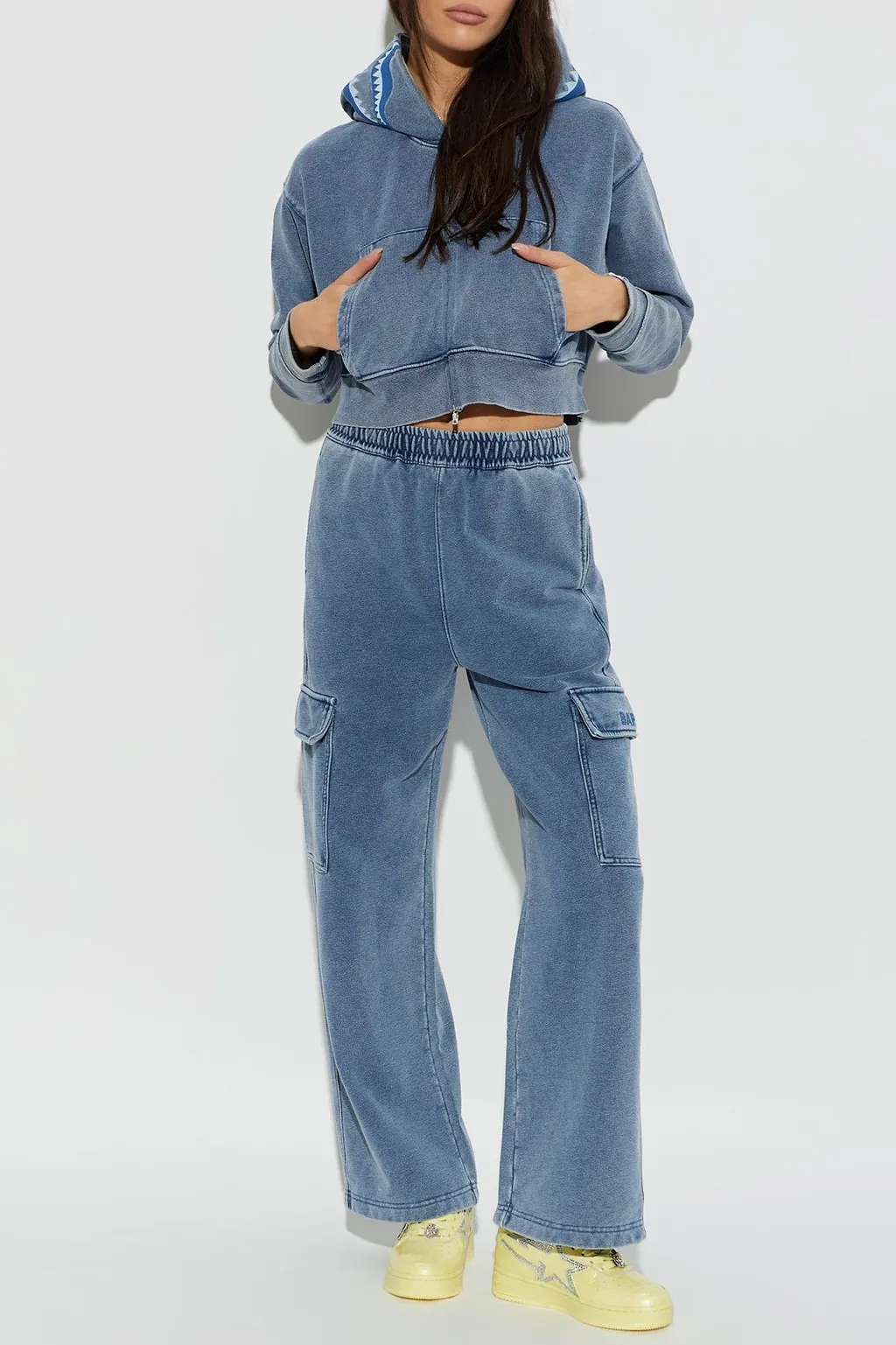 A Bathing Ape® Wide-Leg Cargo Pants