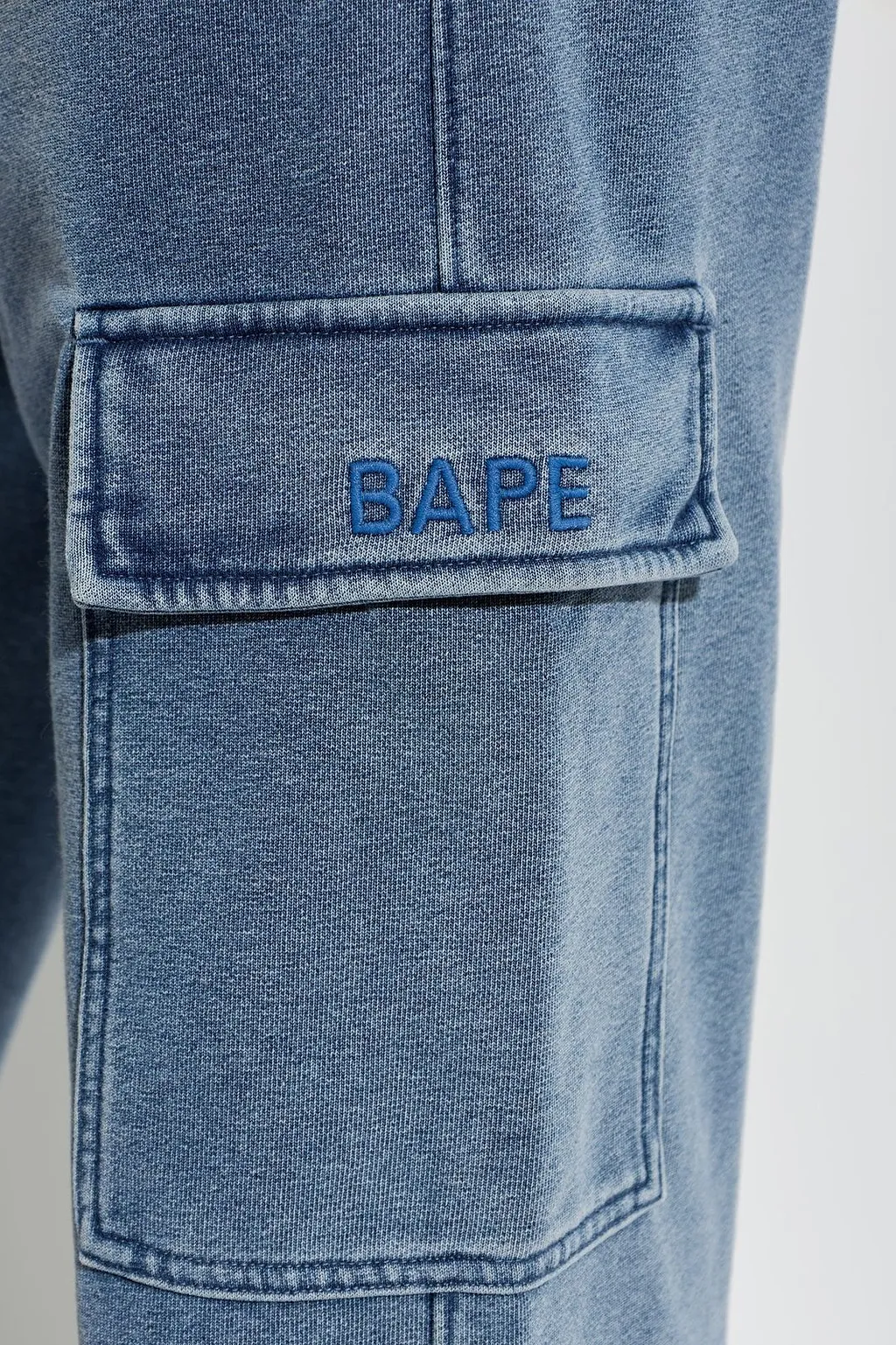 A Bathing Ape® Wide-Leg Cargo Pants