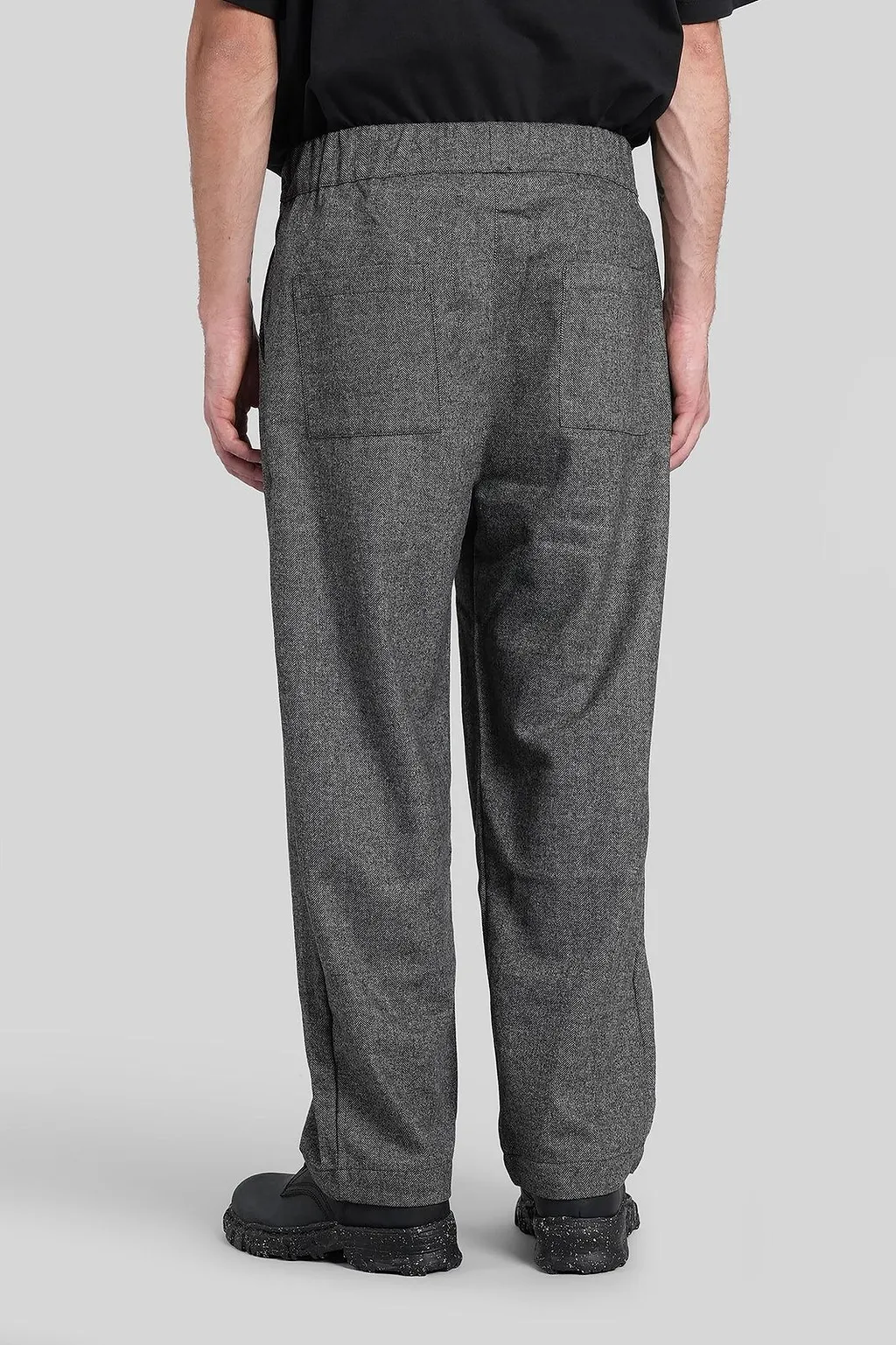 A Paper Kid Elasticated Waist Straight-Leg Trousers
