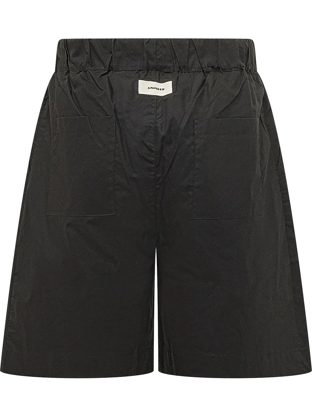 A Paper Kid Popeline Elastic-Waist Shorts