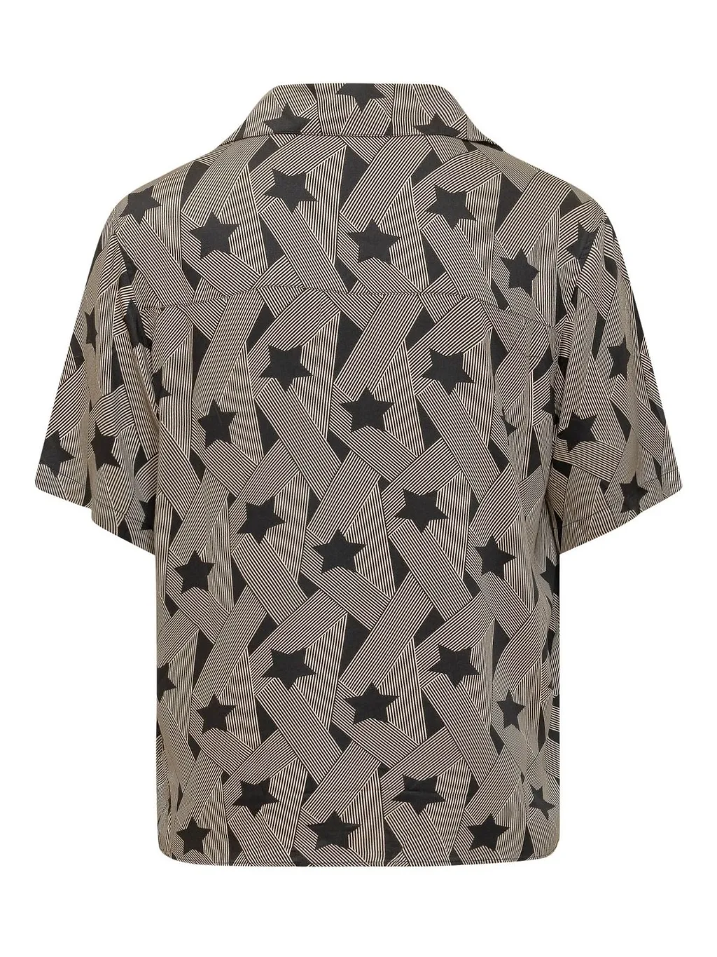 A Paper Kid Star Print Short Sleeve Shirt