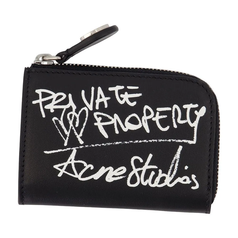 Acne Studios Graphic Zip-Around Wallet