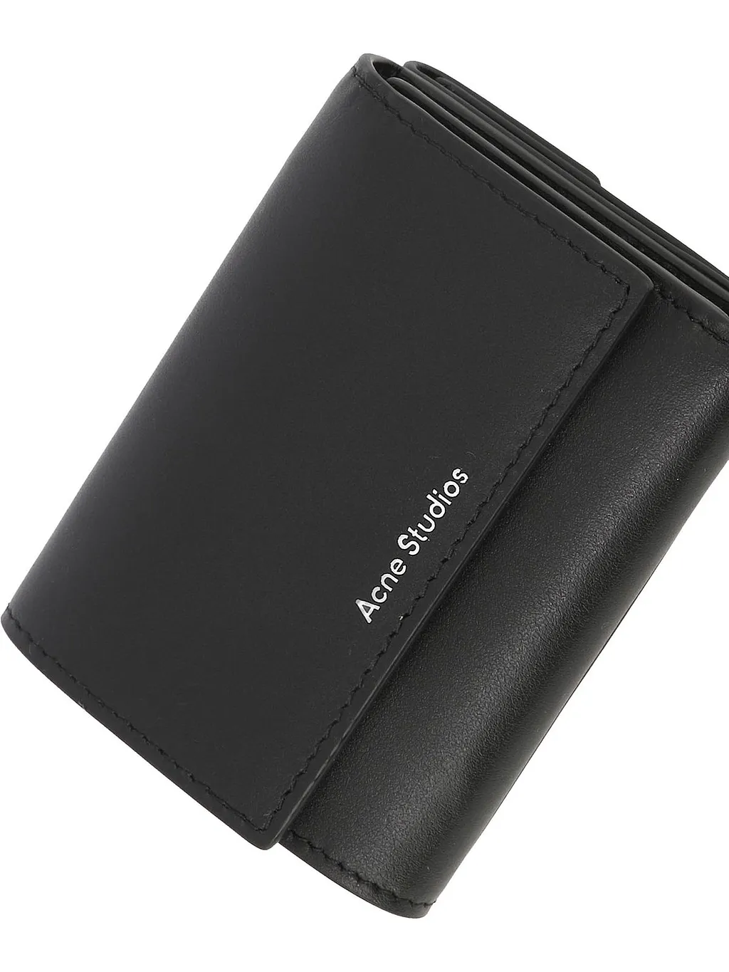 Acne Studios Logo Detailed Tri-Fold Wallet