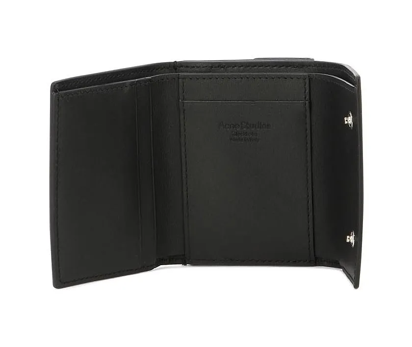 Acne Studios Logo Detailed Tri-Fold Wallet