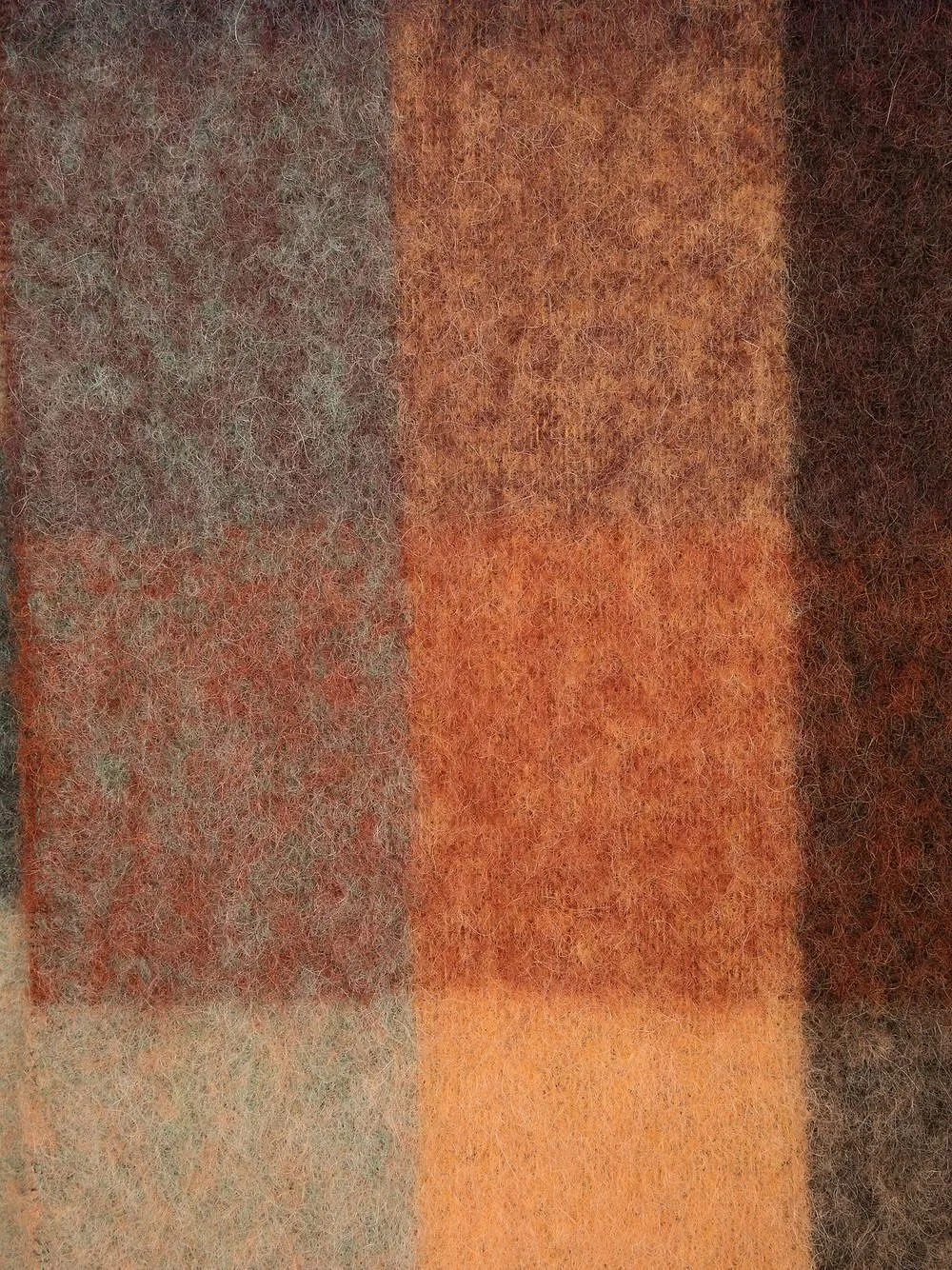 Acne Studios Logo Patch Checked Scarf