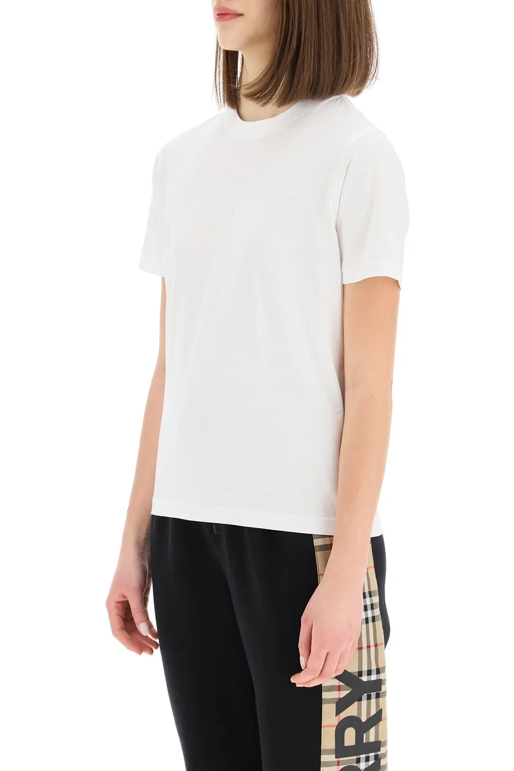 Burberry Logo Embroidered T-Shirt