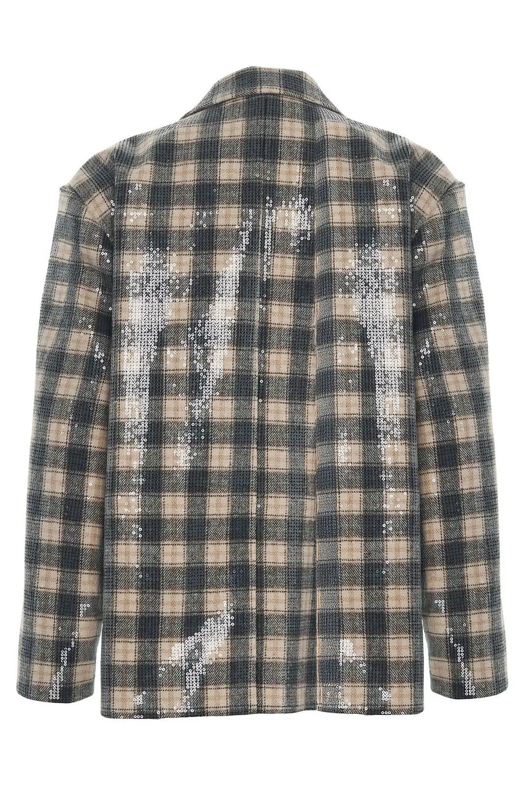 Annapolis Single Breasted Sequin Checked Blazer