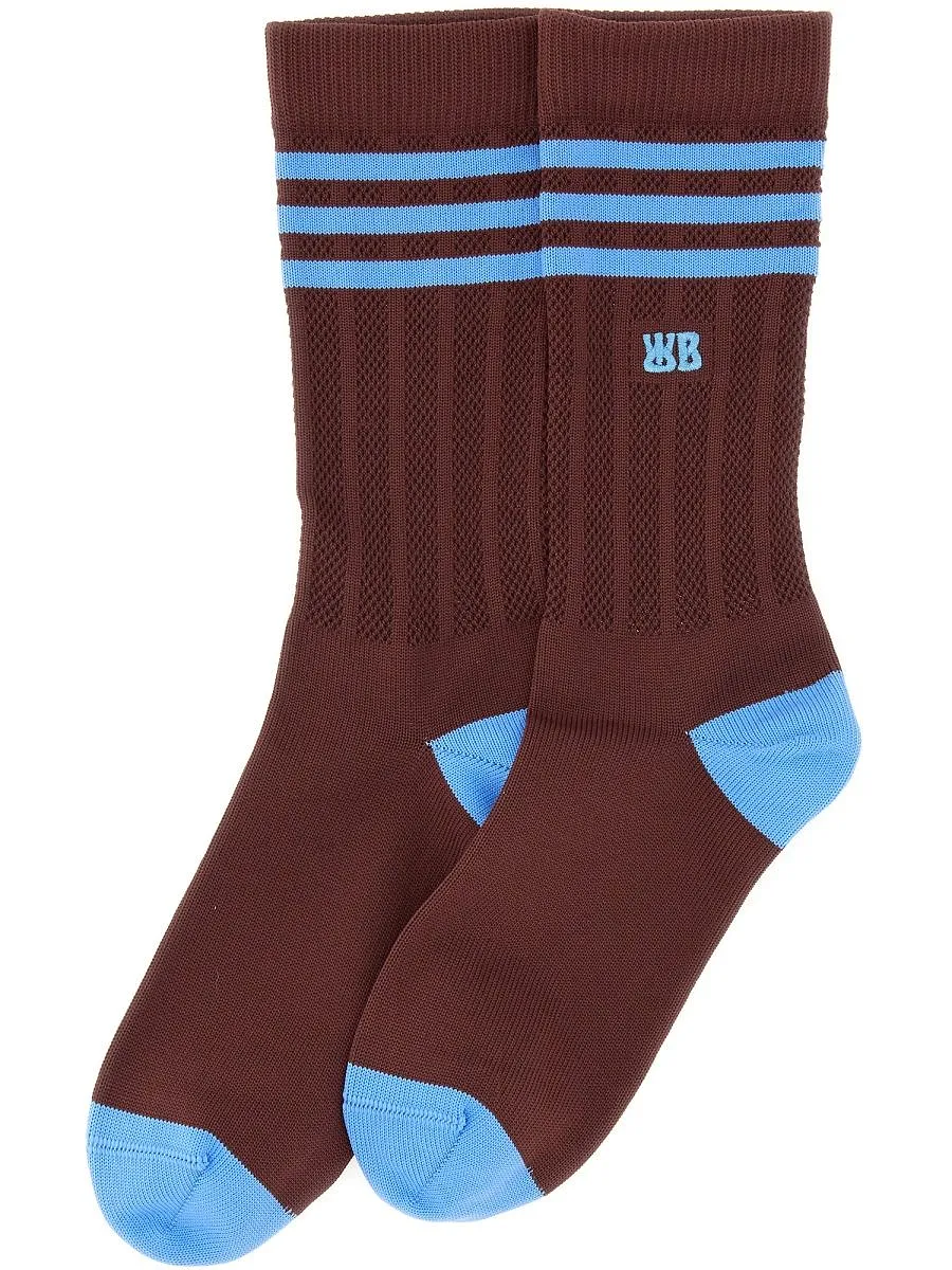 Adidas By Wales Bonner Stripe Detailed Socks