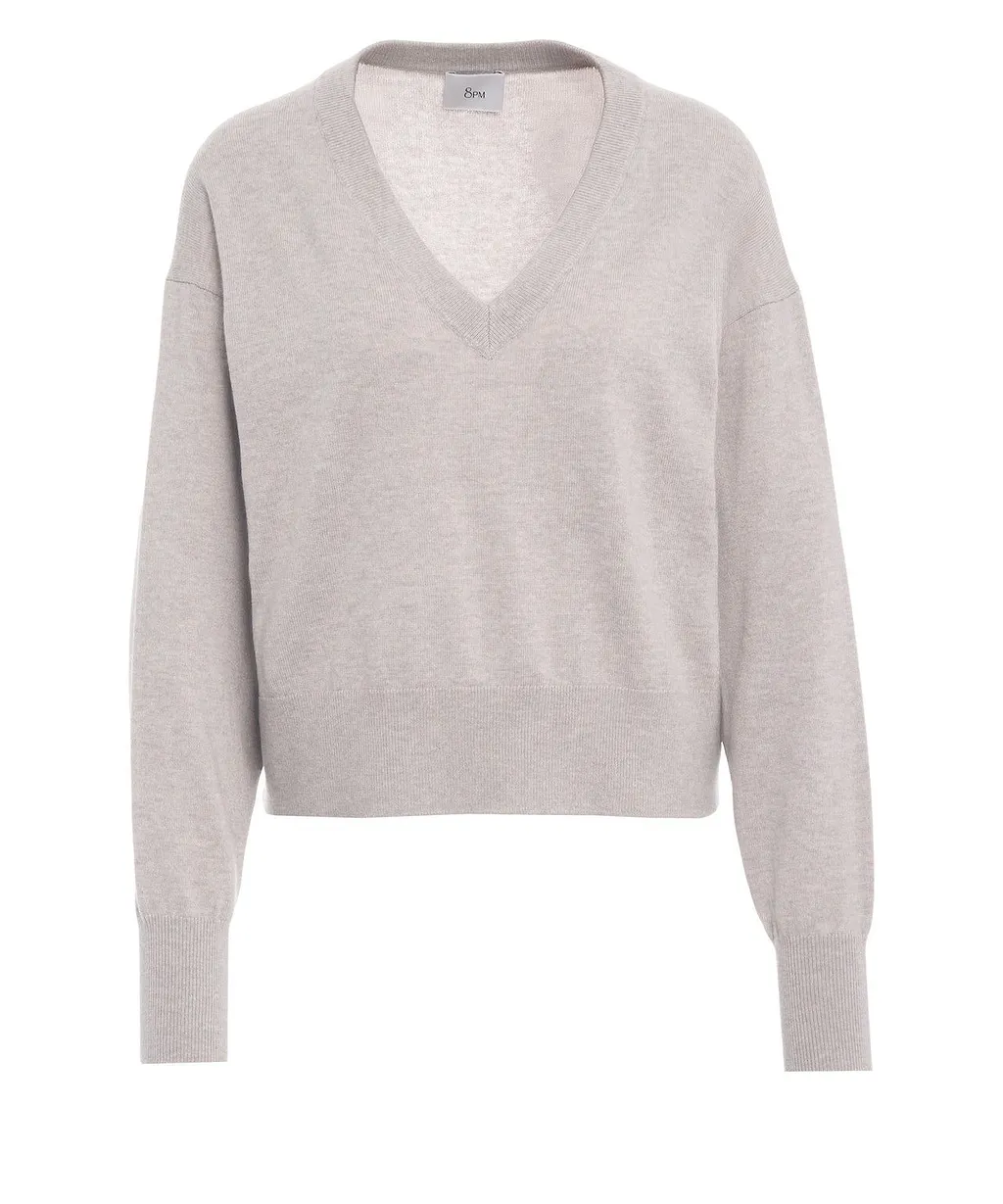 Celosia V-Neck Knitted Jumper