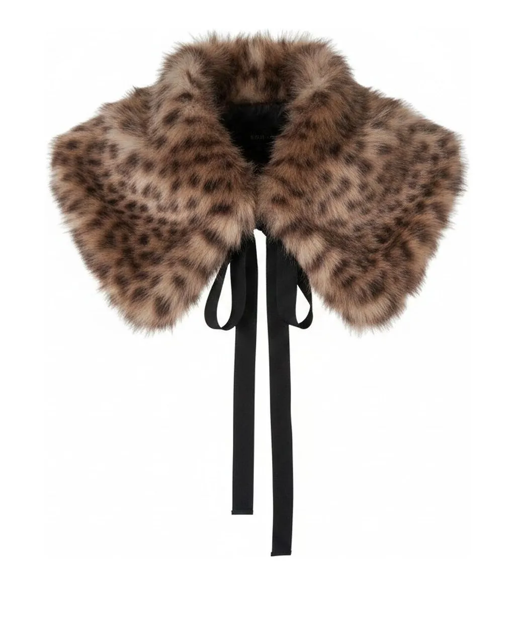 Juniper Pattern Printed Tied Collar