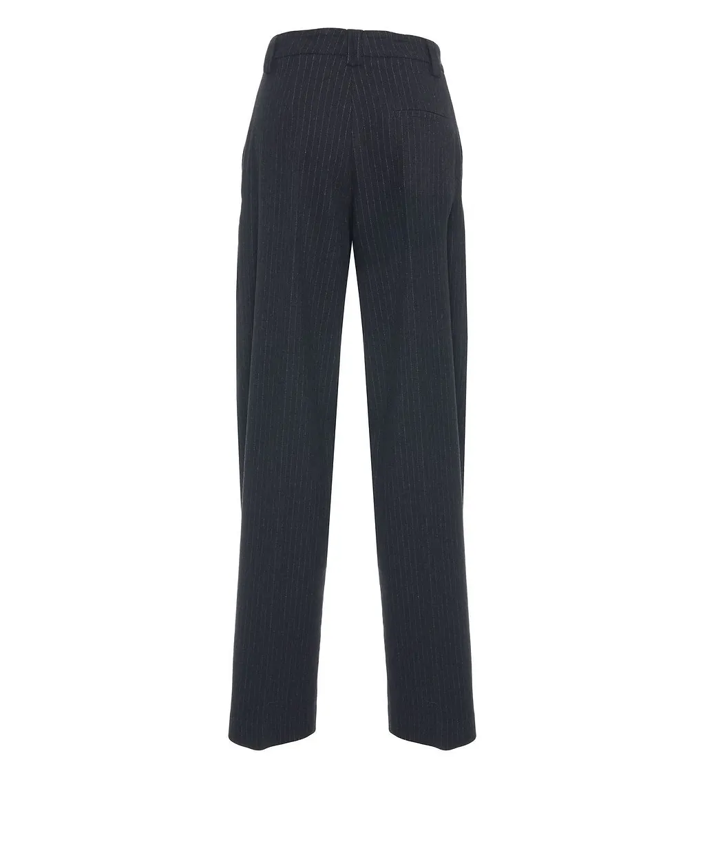 8Pm Marigold Straight-Leg Striped Pants