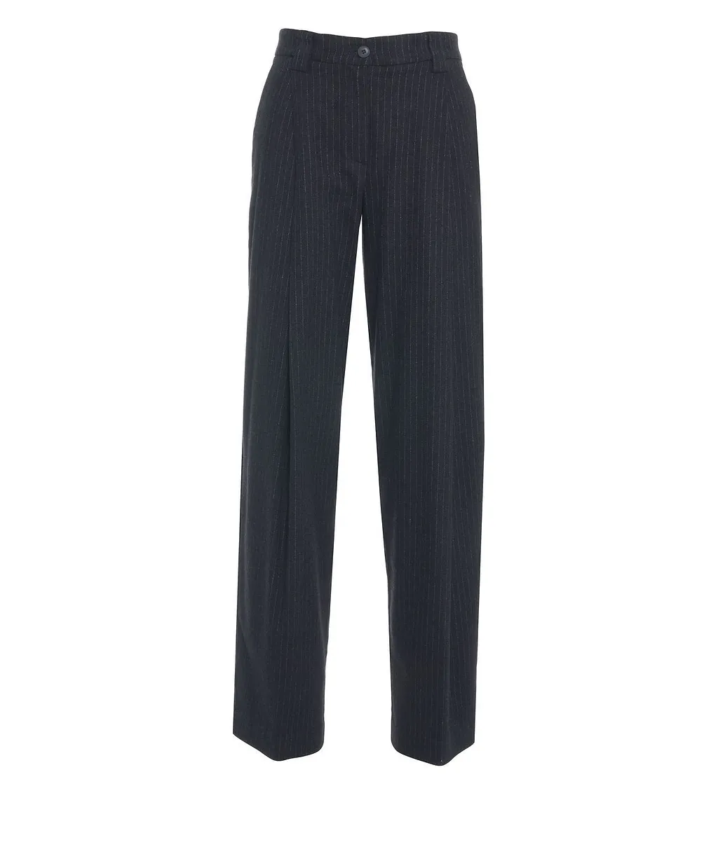 8Pm Marigold Straight-Leg Striped Pants
