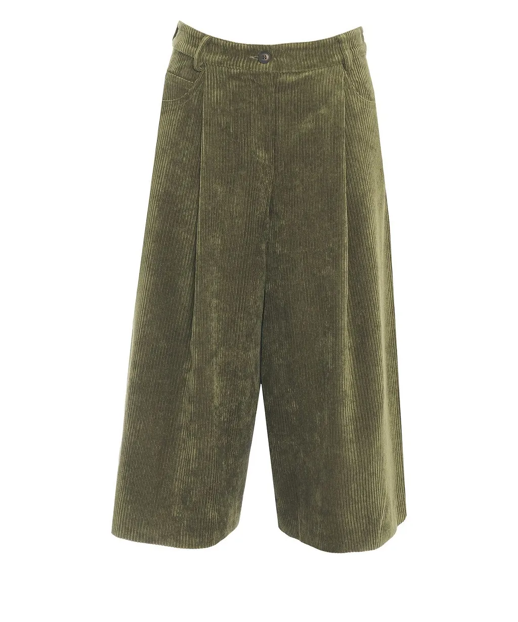 Lys Wide-Leg Corduroy Shorts